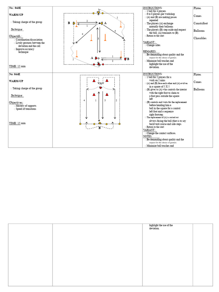 Balloon Passing Techniques for Players | PDF | Association Football