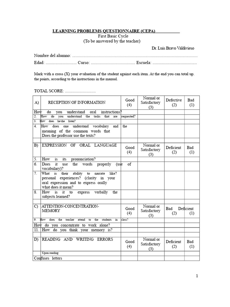 CEPA Test | PDF | Vocabulary | Applied Linguistics