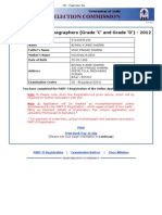 SSC Registration Slip