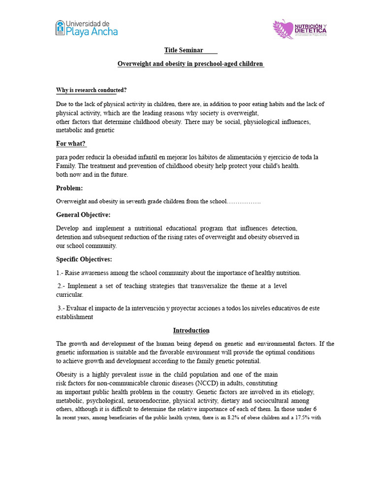 Childhood Obesity Prevention Strategies | PDF | Obesity | Childhood Obesity