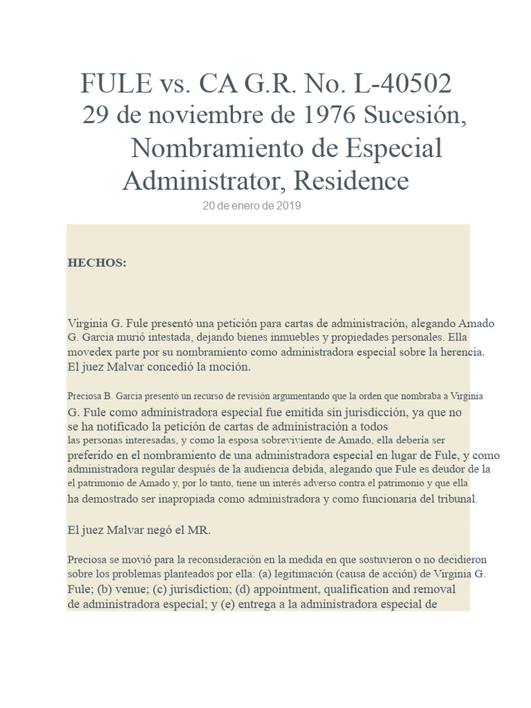 FULE vs. CA | PDF | Apelación | Judicaturas