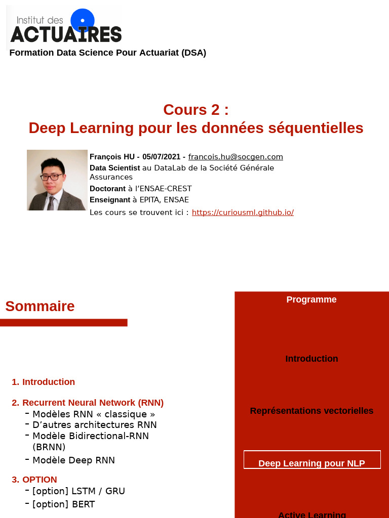 Deep Learning : Réseaux de Neurones Séquentiels | PDF | Sciences ...