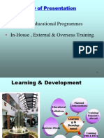 Long Term Educational Programmes In-House, External & Overseas Training
