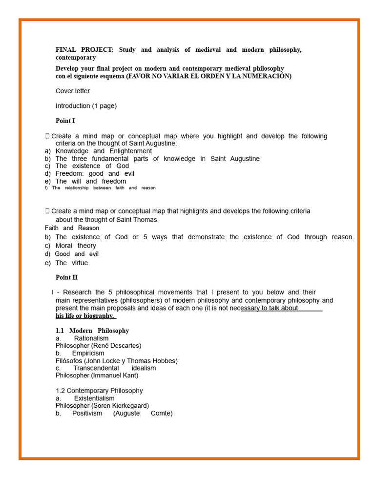 FINAL PROJECT of Philosophy | PDF | Modern Philosophy | Reason