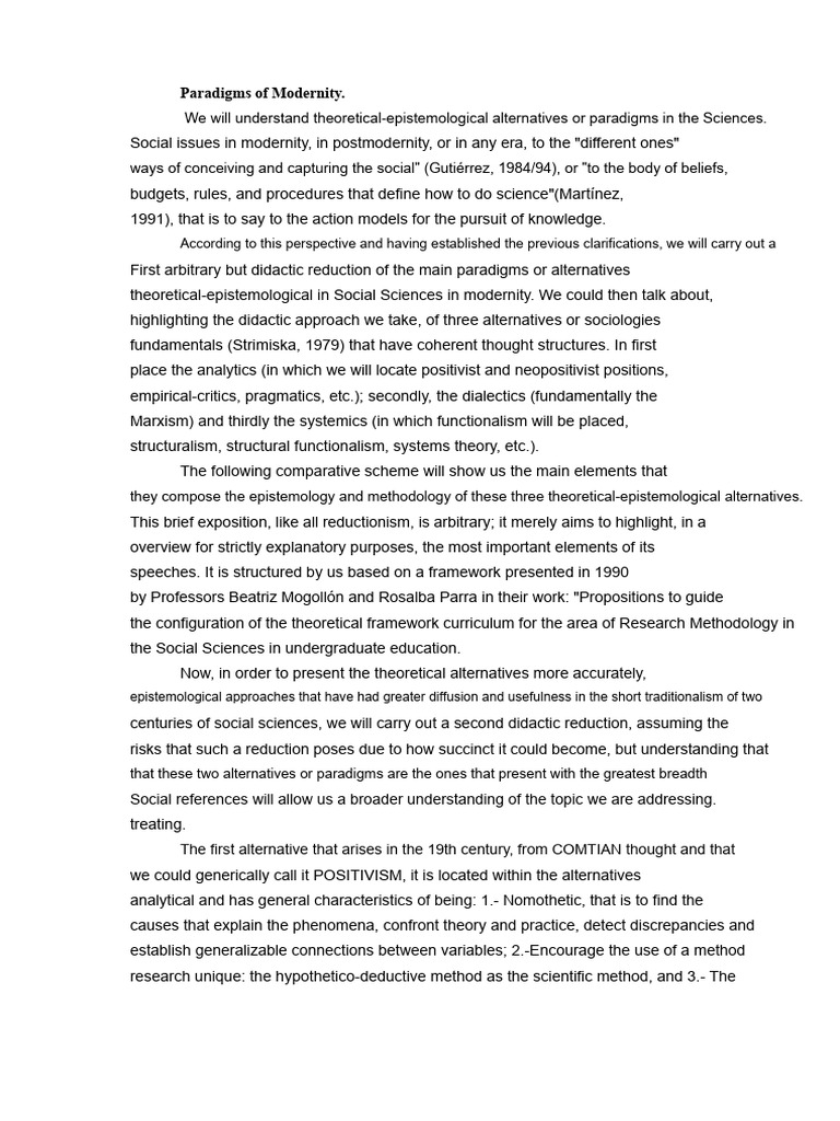 Theoretical Paradigms in Social Sciences | PDF | Science | Positivism