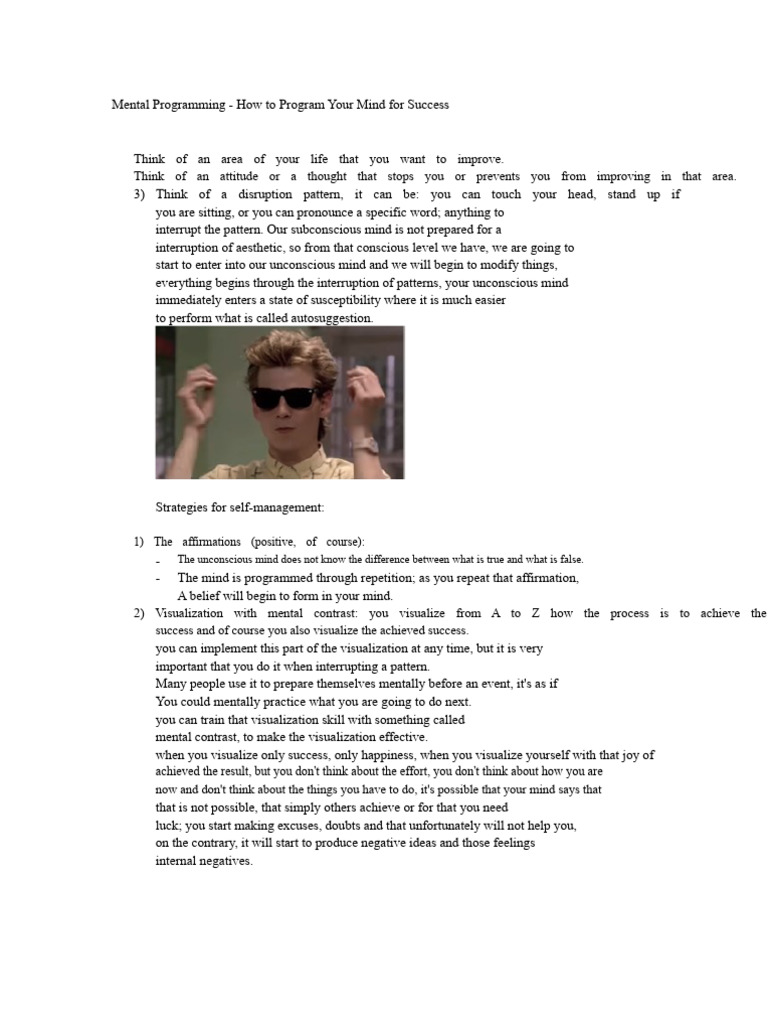 Mental Programming | PDF | Mind | Thought