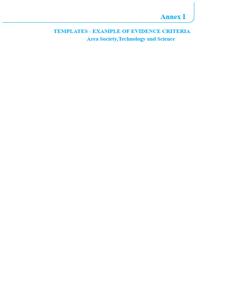 Evidence Criteria Templates for STC | PDF | Force | Carbon Dioxide
