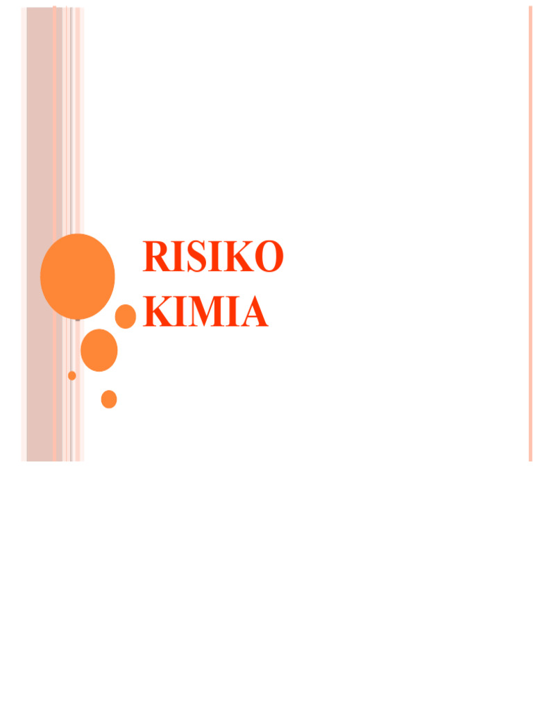 Risiko Kimia dan Pencegahannya | PDF