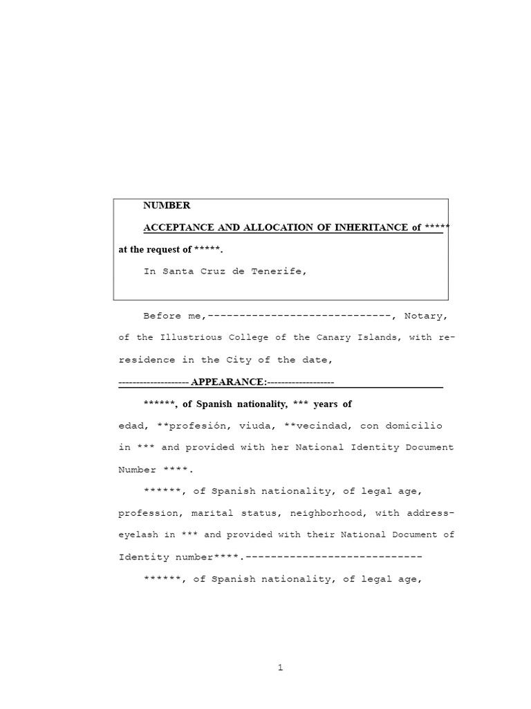 Acceptance and Award of The Inheritance | PDF | Justice | Crime & Violence