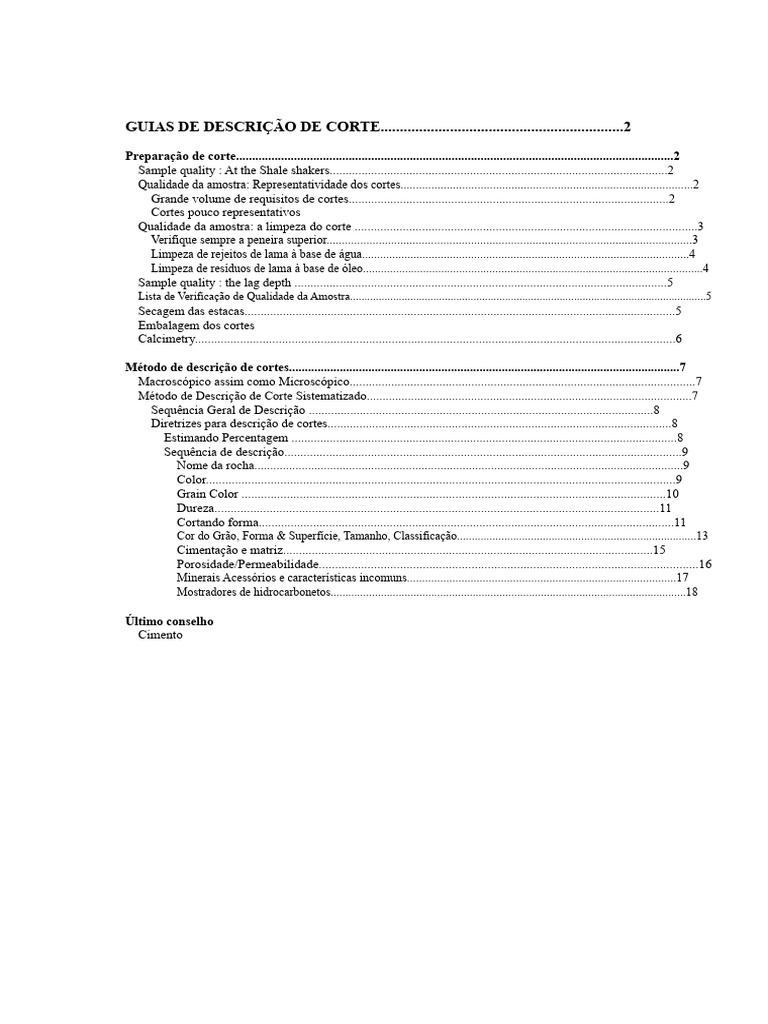 Diretrizes para Descrição de Cortes Geológicos | PDF | Falha (Geologia ...
