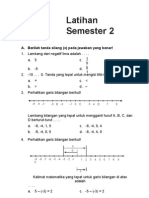 Latihan Semester 2: A. Berilah Tanda Silang (X) Pada Jawaban Yang Benar!