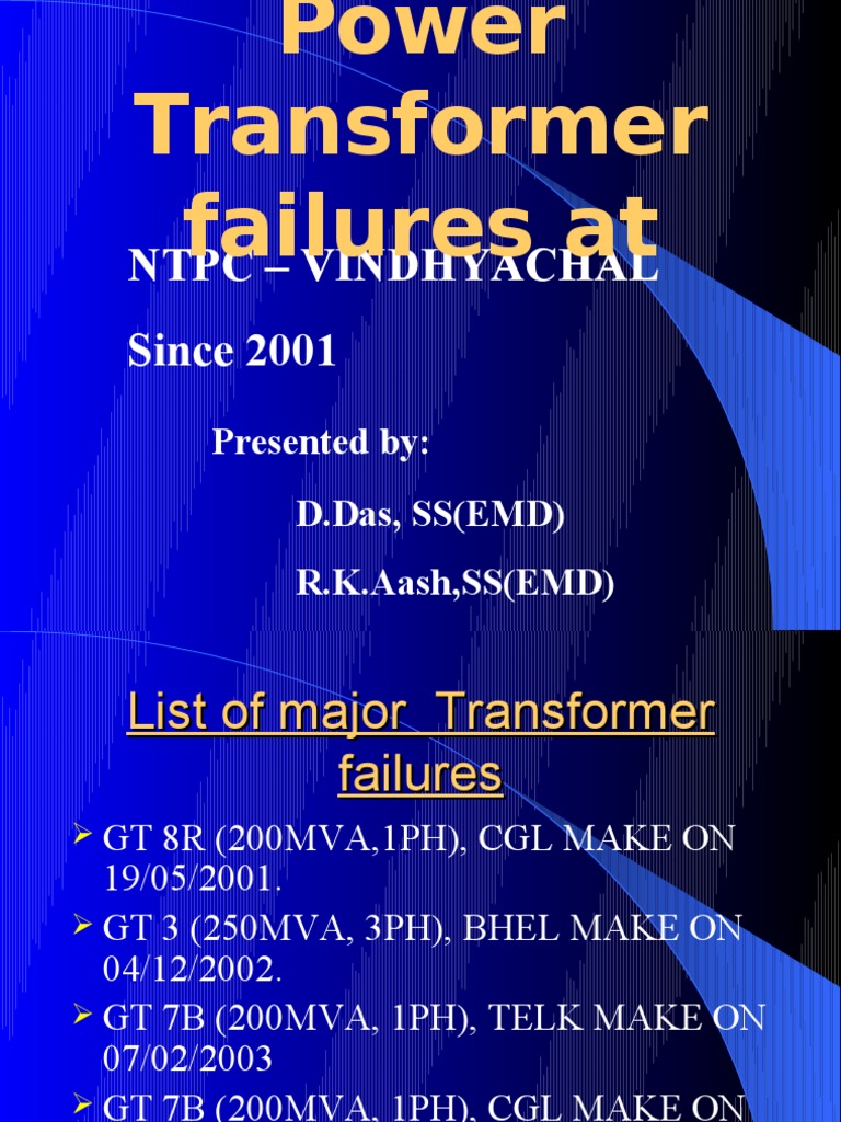 Transformer Failure Analysis Report | PDF | Transformer | Manufactured ...