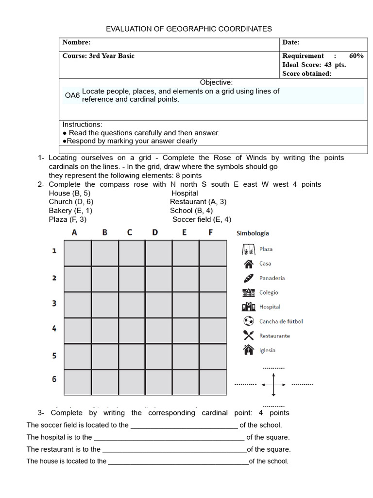 Geographic Coordinates Evaluation Guide | PDF | Geographic Data And ...