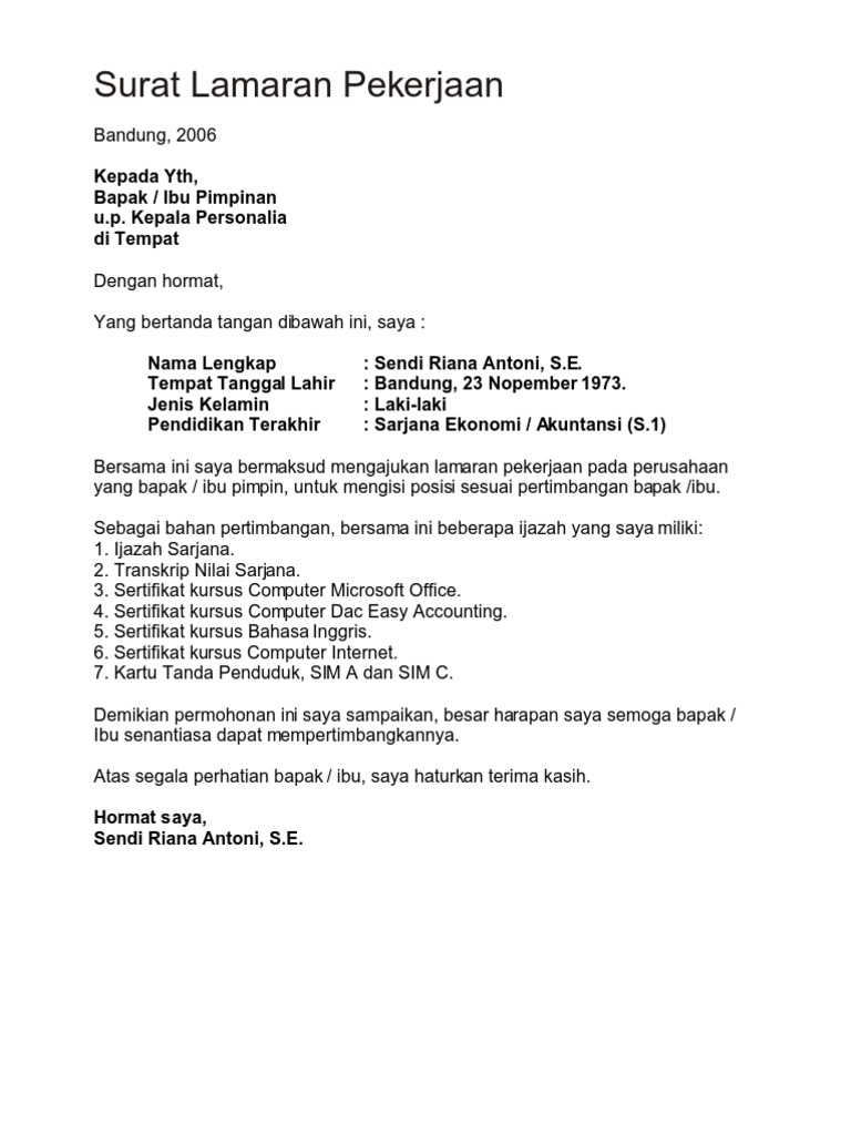 Contoh Cv Dan Surat Lamaran Kerja RINGKASAN GRAMMAR ALL klik di sini 18.