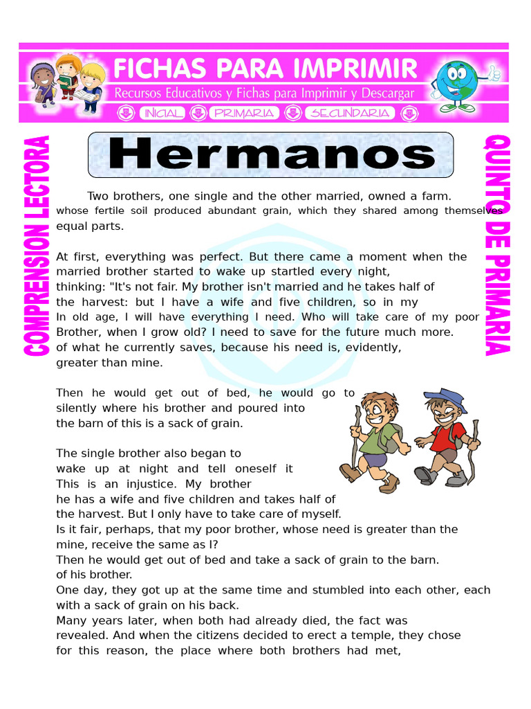 File The Brothers For Fifth Grade | PDF