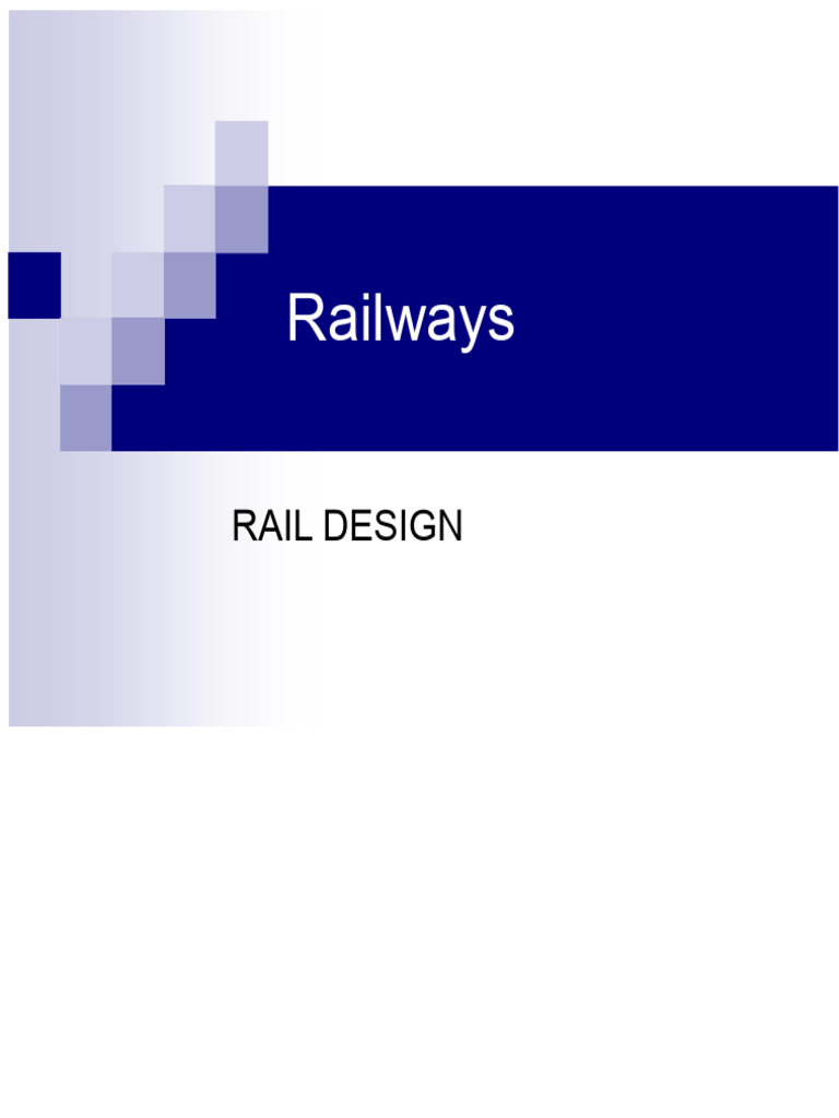 Rail Design | PDF | Rail Transport | Wear