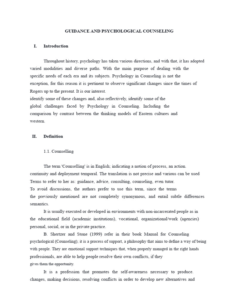 Evolution of Counseling Psychology | PDF | Psychotherapy | Empathy