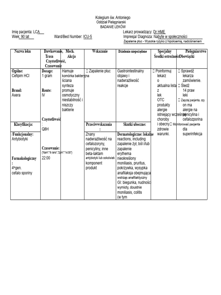 Cefipim HCL (AXERA) | PDF