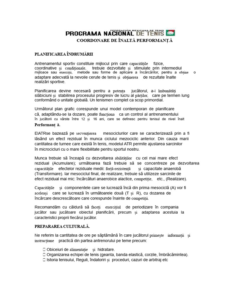 Instructiv de Planificare ATR PDF | PDF