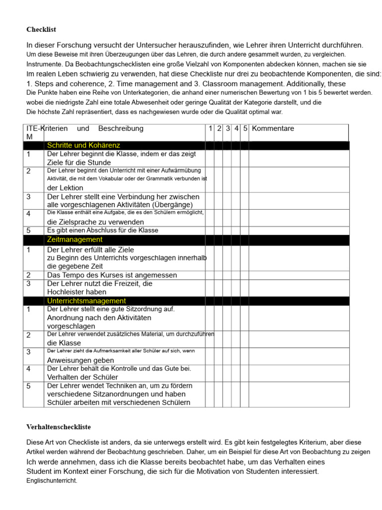 Checkliste | PDF
