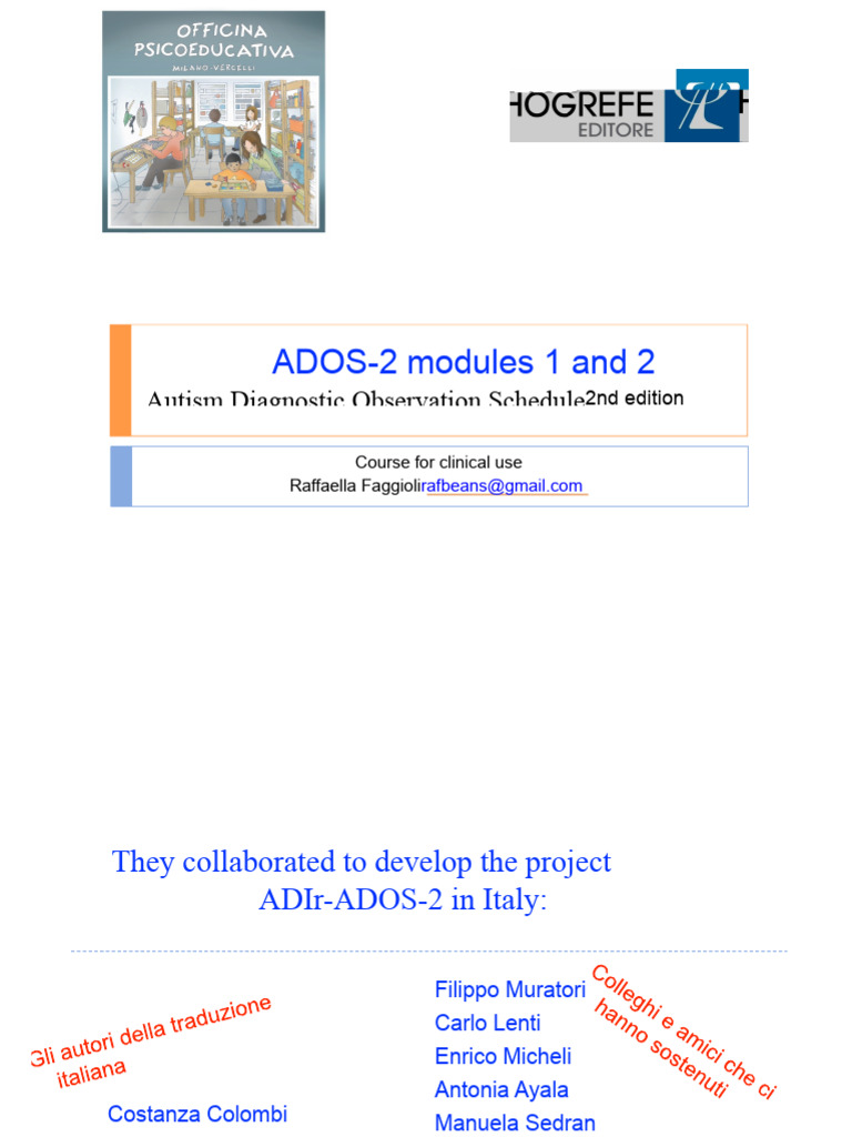 ADOS-2 Autism Assessment Training Guide | PDF | Autism | Pervasive ...