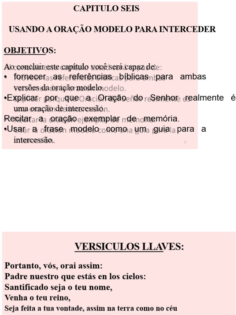 Oração de Intercessão | PDF | Oração | Oração do Senhor