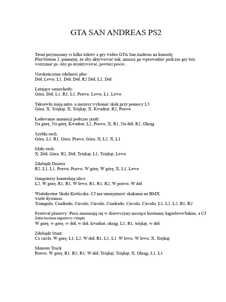 Gta San Andreas Ps2 PDF