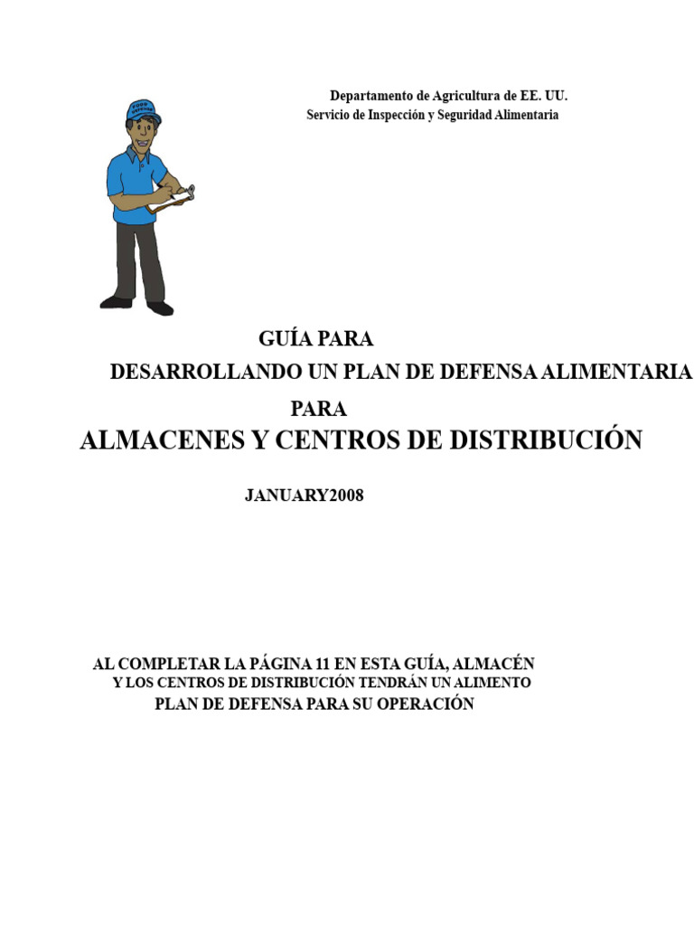 Documento de Orientación Sobre La Defensa Alimentaria en Almacenes ...