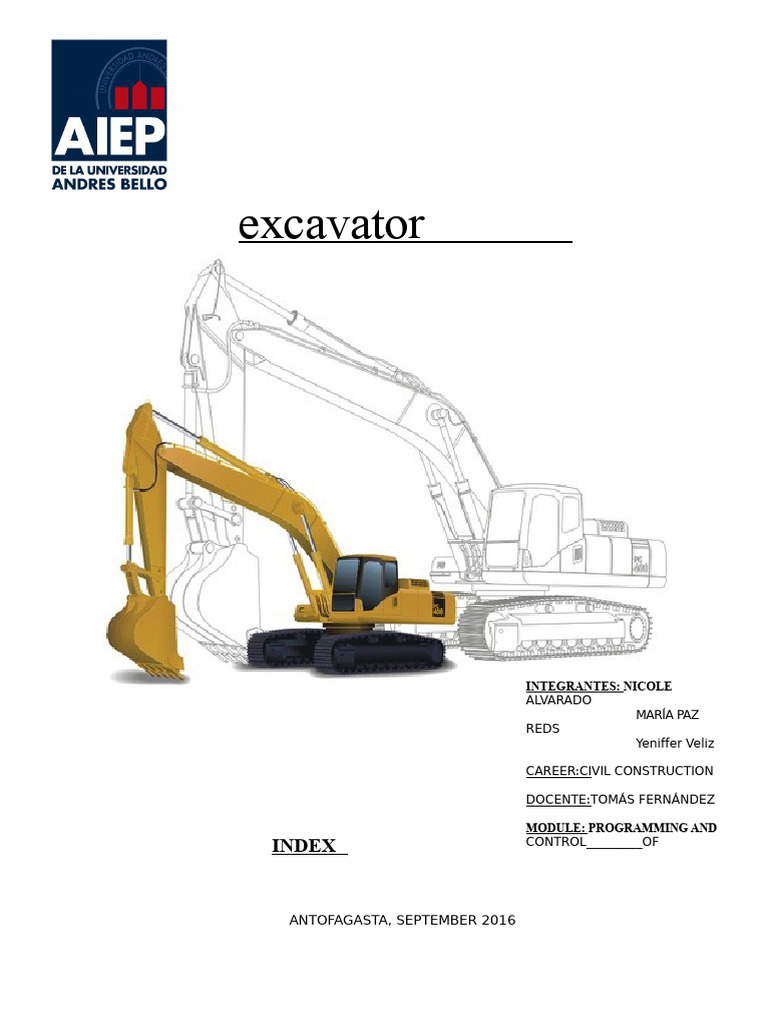 Excavator Overview: Functions & Maintenance | PDF | Machines ...