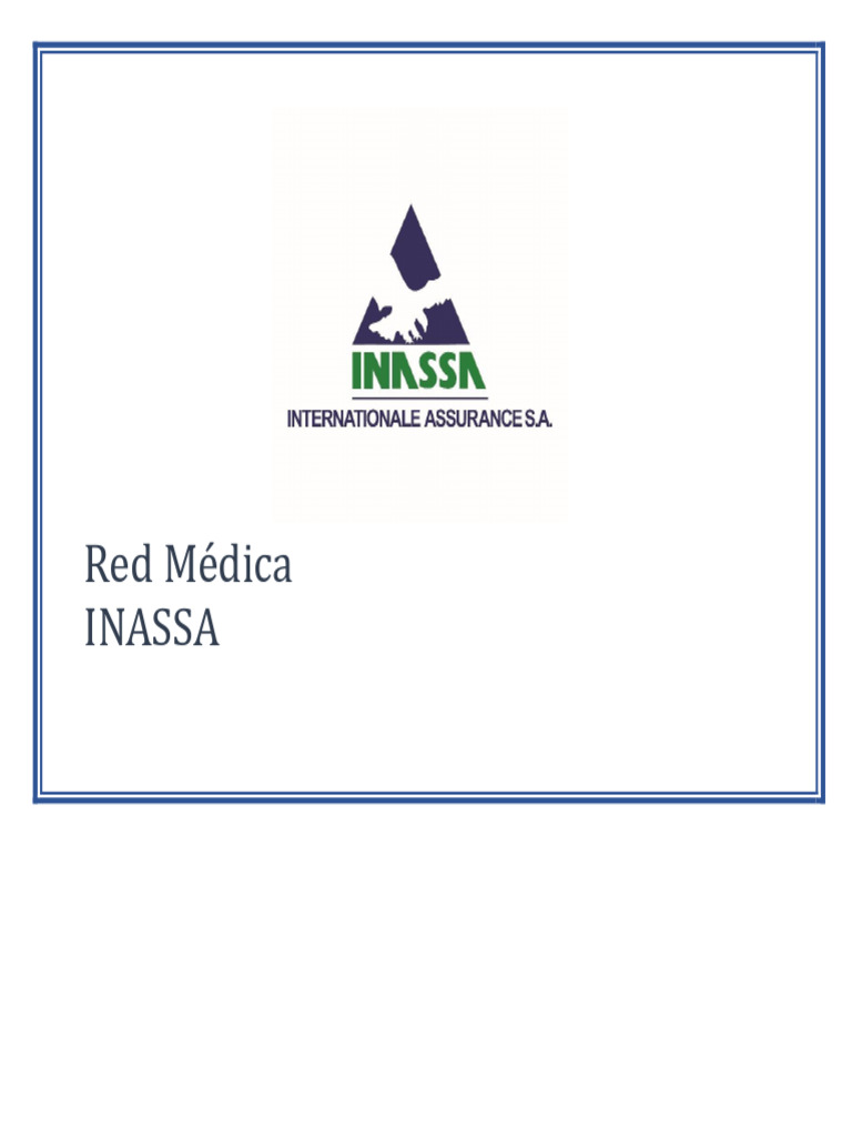 Red Médica INASSA - 032023 | PDF | Puerto Príncipe | Medicina