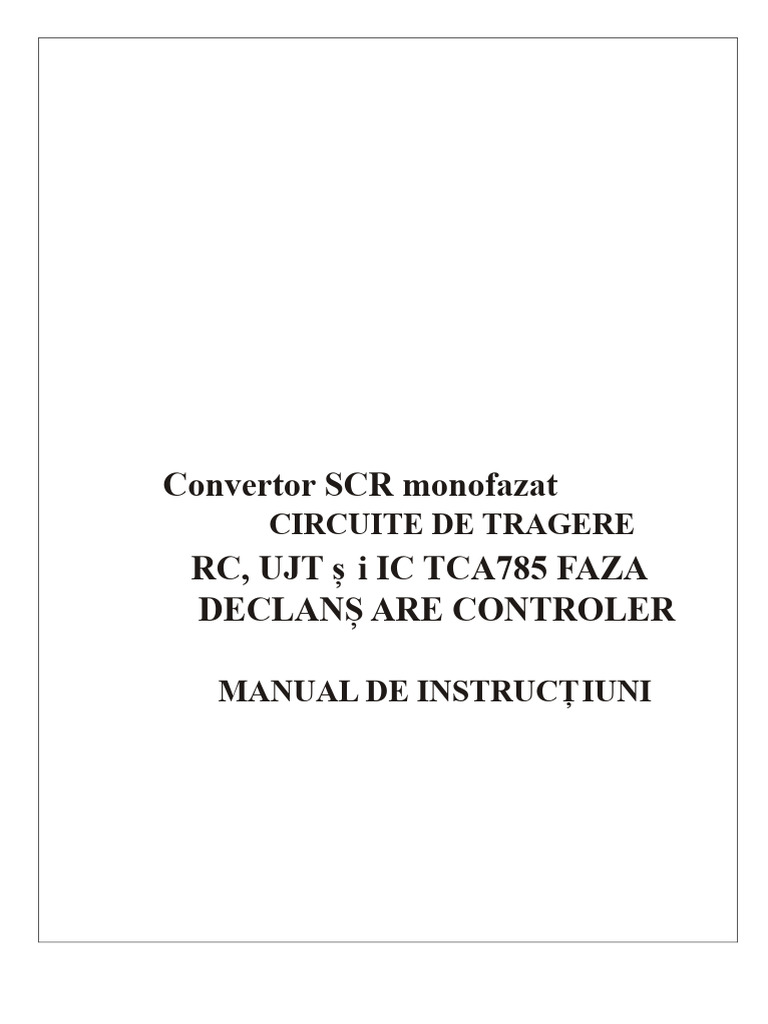 SCR Trainer Cu Tca785 | PDF
