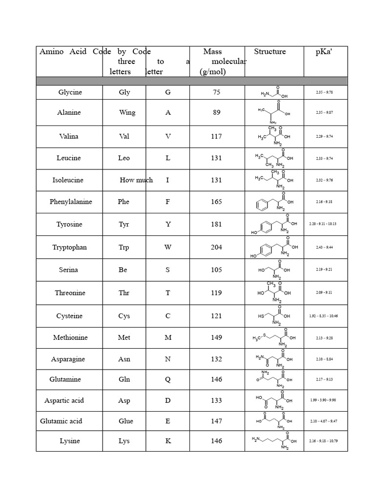 Amino acids | PDF | Amino Acid | Nutrients