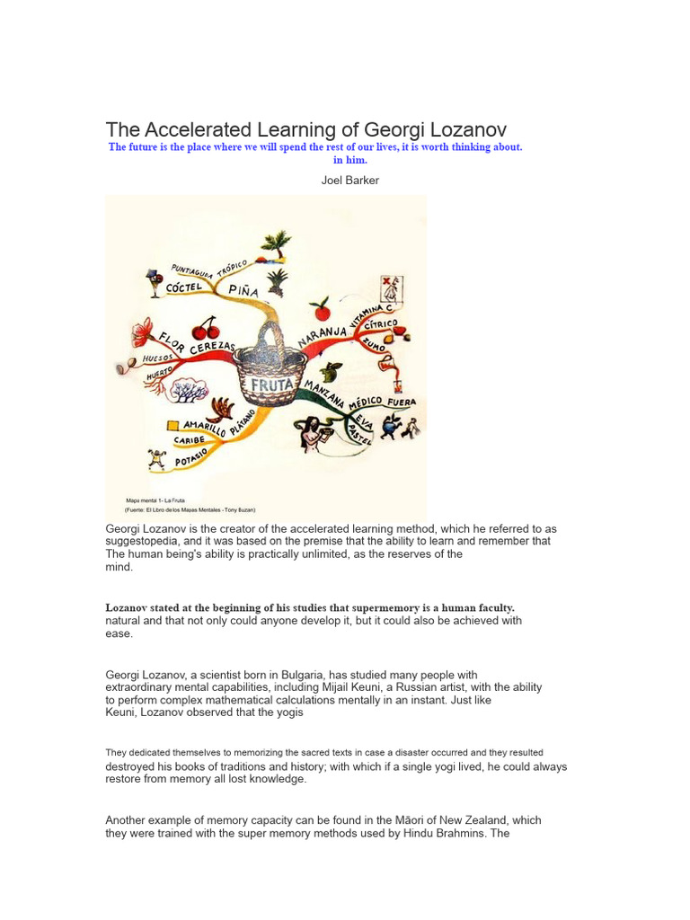 The Accelerated Learning of Georgi Lozanov | PDF | Mind | Relaxation ...