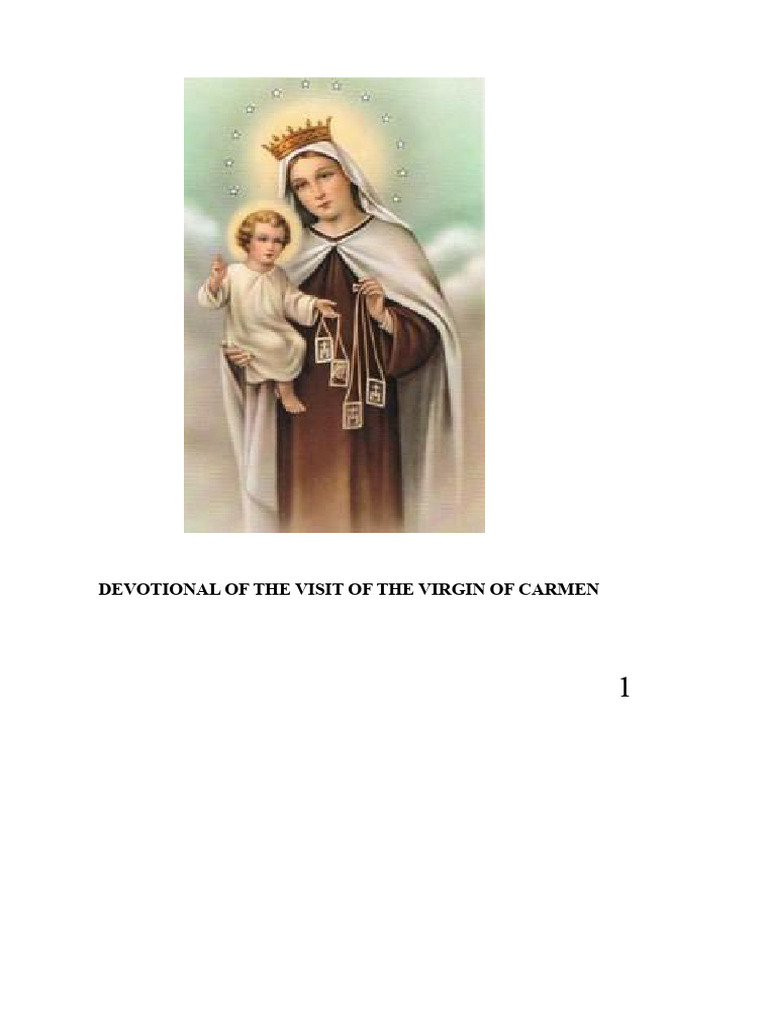 Devotional To Our Lady of Mount Carmel | PDF | God The Father | Mary ...