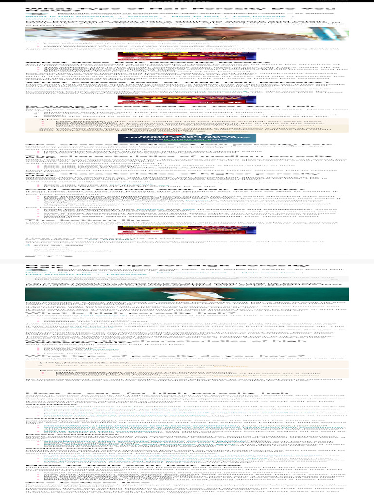 Understanding Hair Porosity Types | PDF | Shampoo | Hair