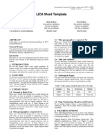 Format for IJCA