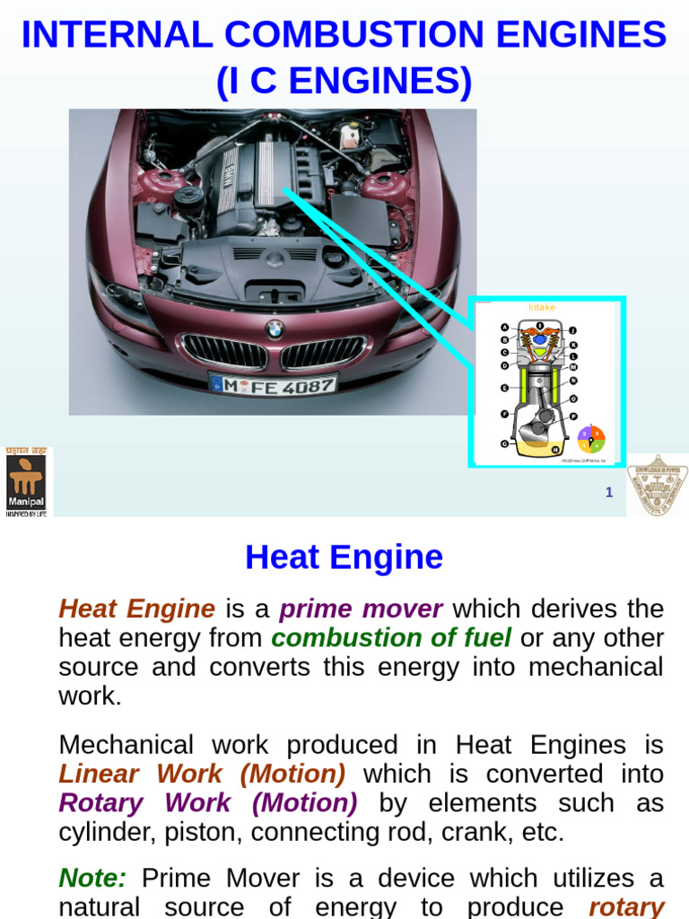 Internal Combustion Engine Overview | PDF | Internal Combustion Engine ...