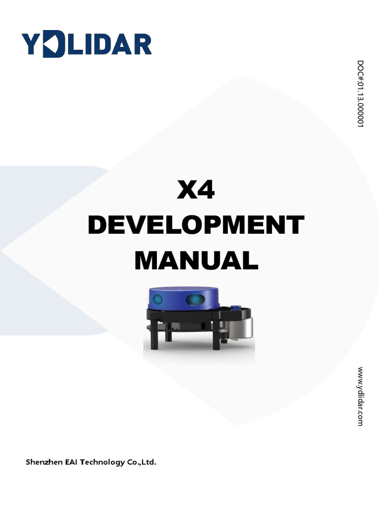 YDLIDAR X4 Development Manual | PDF | Computing | Computer Engineering