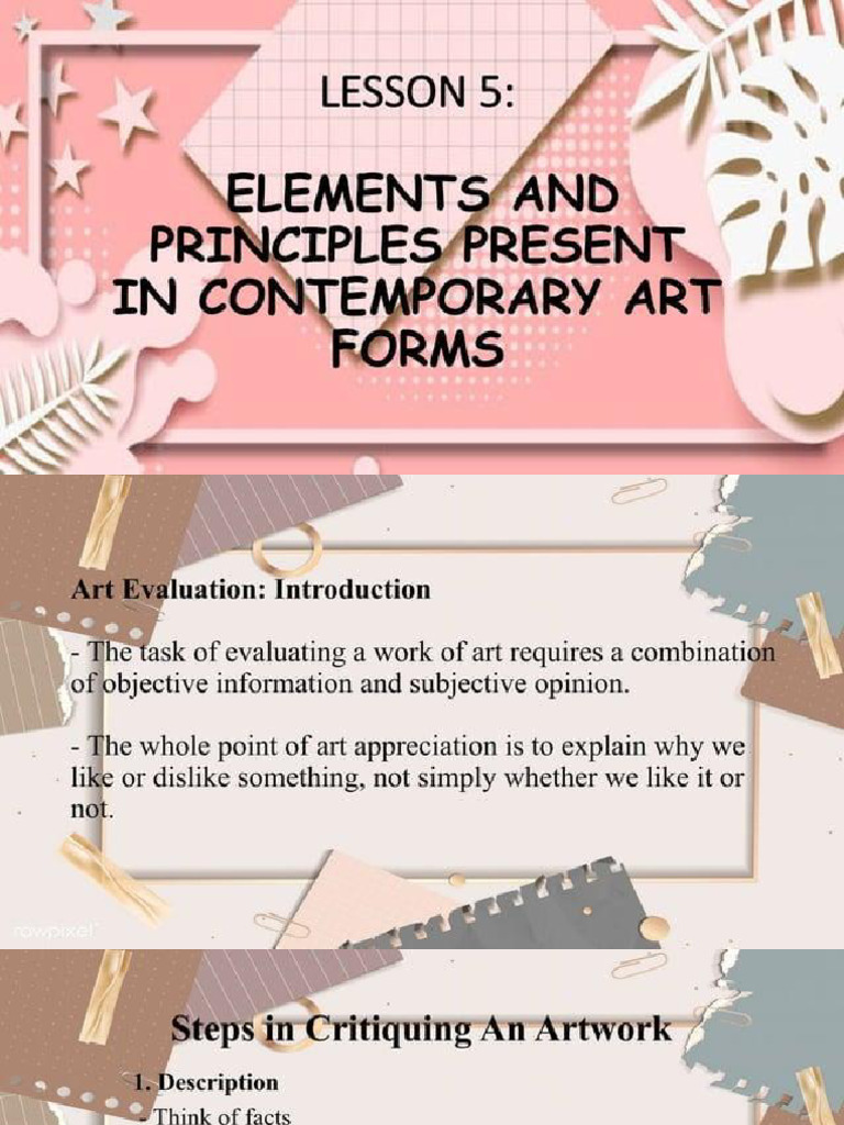 Elements of Art and Principles of Design | PDF