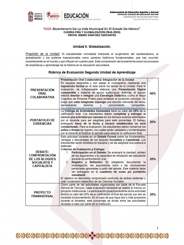 Globalización y Neoliberalismo en Educación | PDF | Aprendizaje
