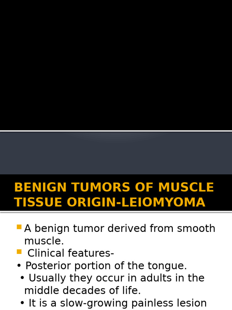 Benign and Malignant Muscle Tumors | PDF | Muscle | Tissue (Biology)