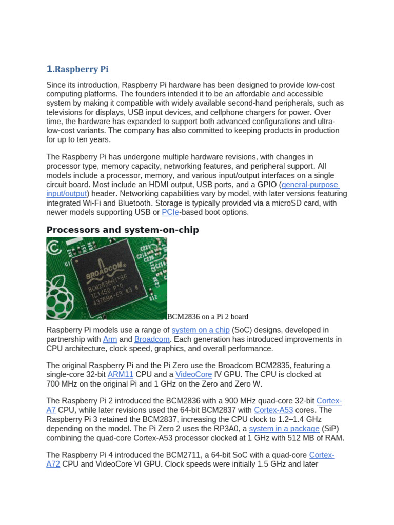 Research | PDF | Raspberry Pi | Computer Science
