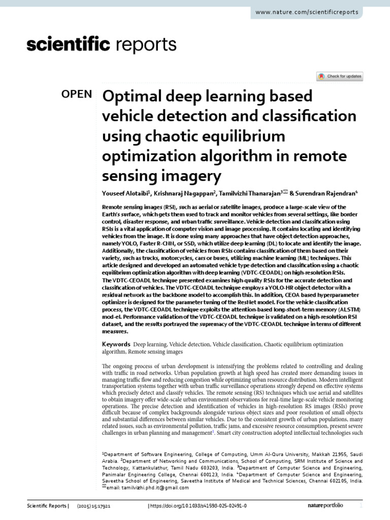 s41598-025-02491-0 | PDF | Image Segmentation | Remote Sensing