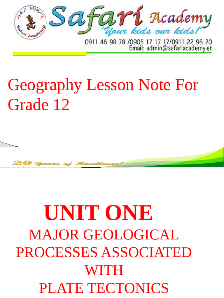 Grade 12 Geography: Plate Tectonics Overview | PDF | Plate Tectonics ...