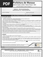 Prova Cetro Assistente Administrativo