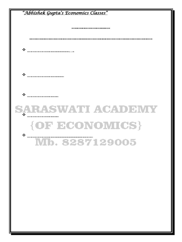 National Income & Economic Concepts Explained | PDF | Gross Domestic ...
