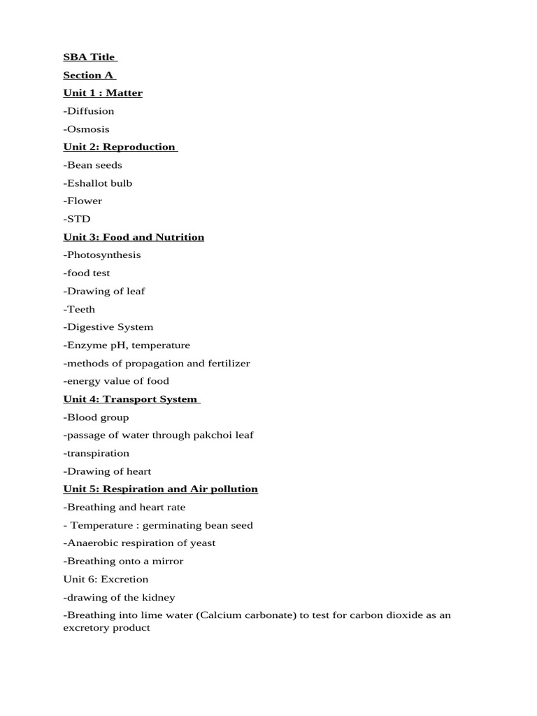 Science Curriculum Overview: Key Units | PDF