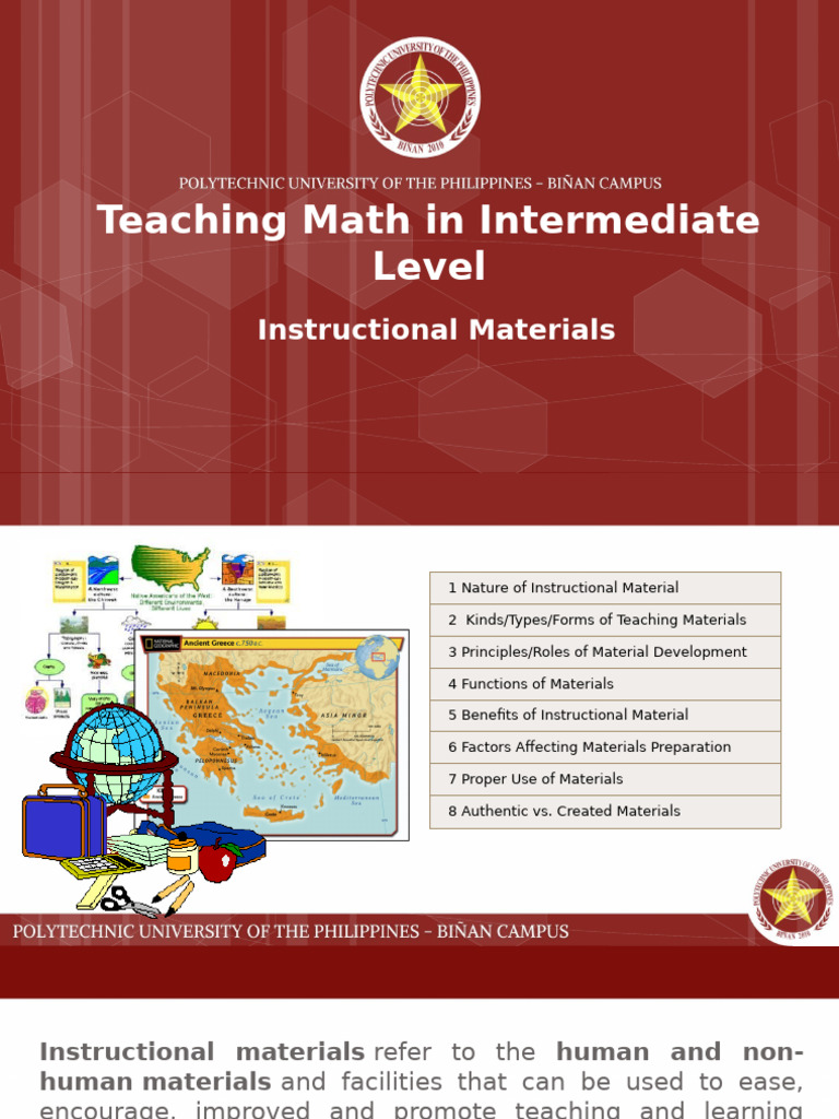 Effective Instructional Materials for Math | PDF | Learning | Teachers
