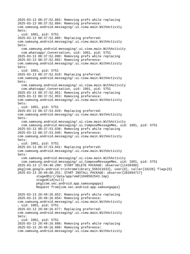 Samsung Messaging Preference Changes | PDF | Android (Operating System ...