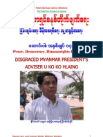 Disgraced Myanmar President's Adviser U Ko Ko Hlaing